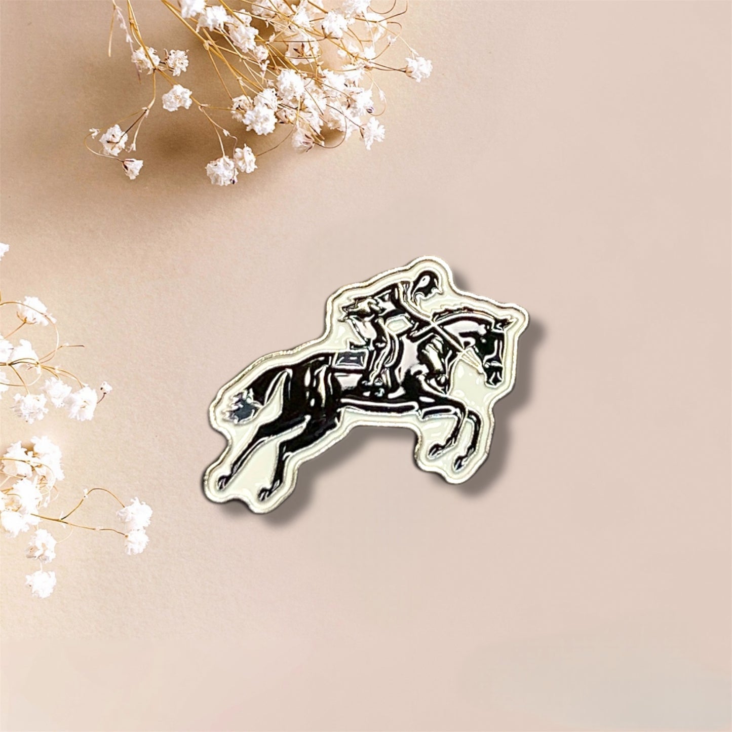 Horse Rider Metal Sticker