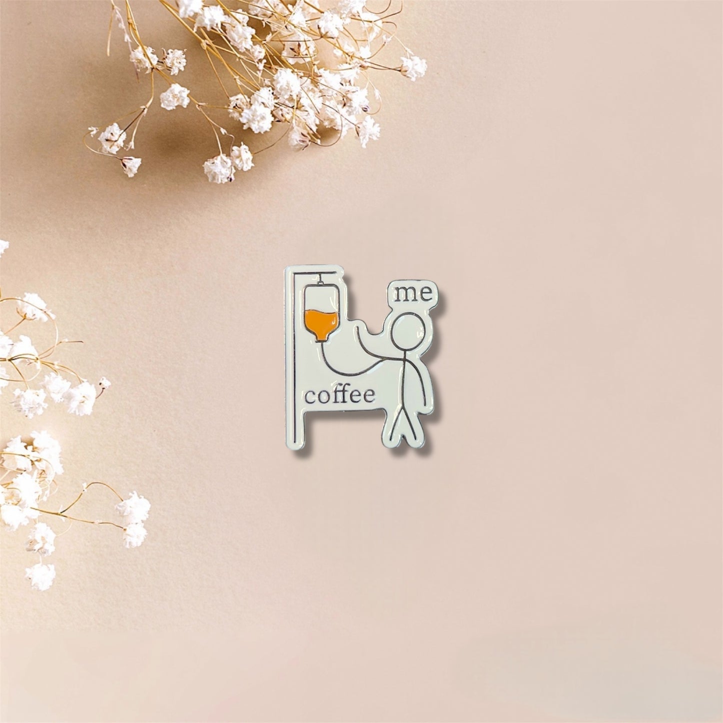Coffee IV Metal Sticker
