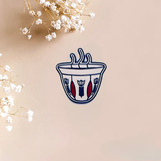 Phone Metal Sticker traditional coffee cup