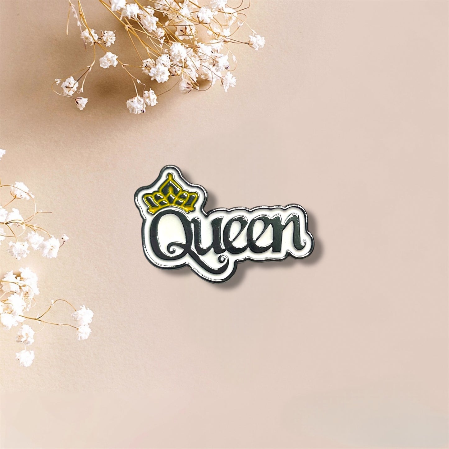 King & Queen Metal Stickers