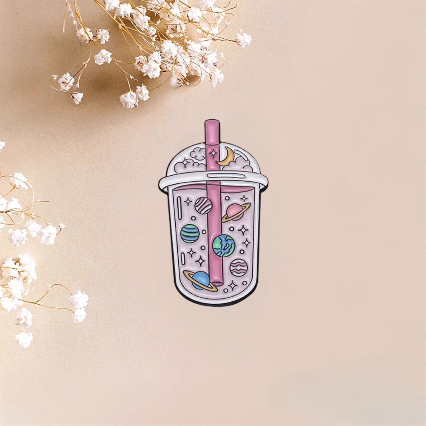 Space Drink Metal Sticker