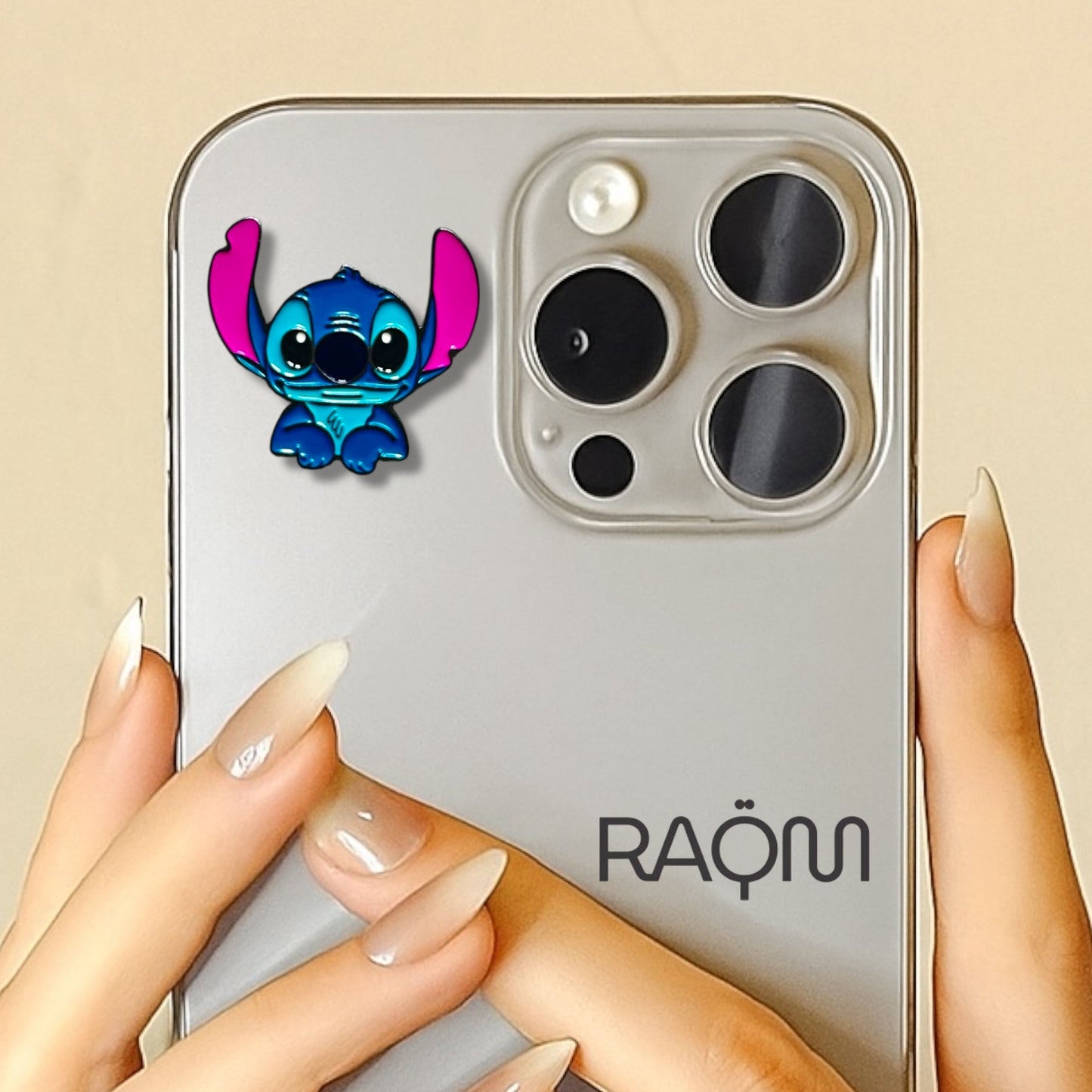 3D Metal Phone Sticker – Stitch