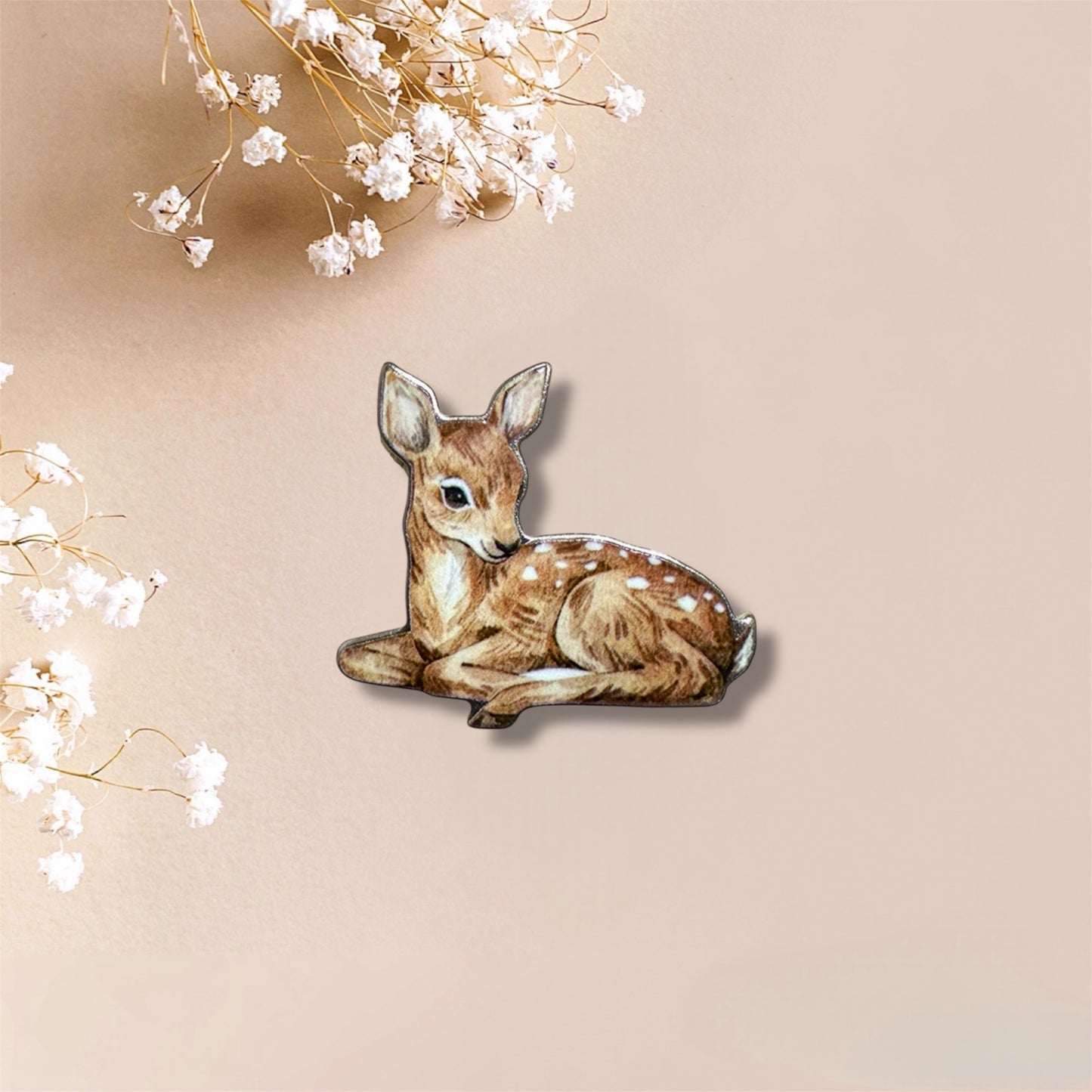 Fawn Metal Sticker