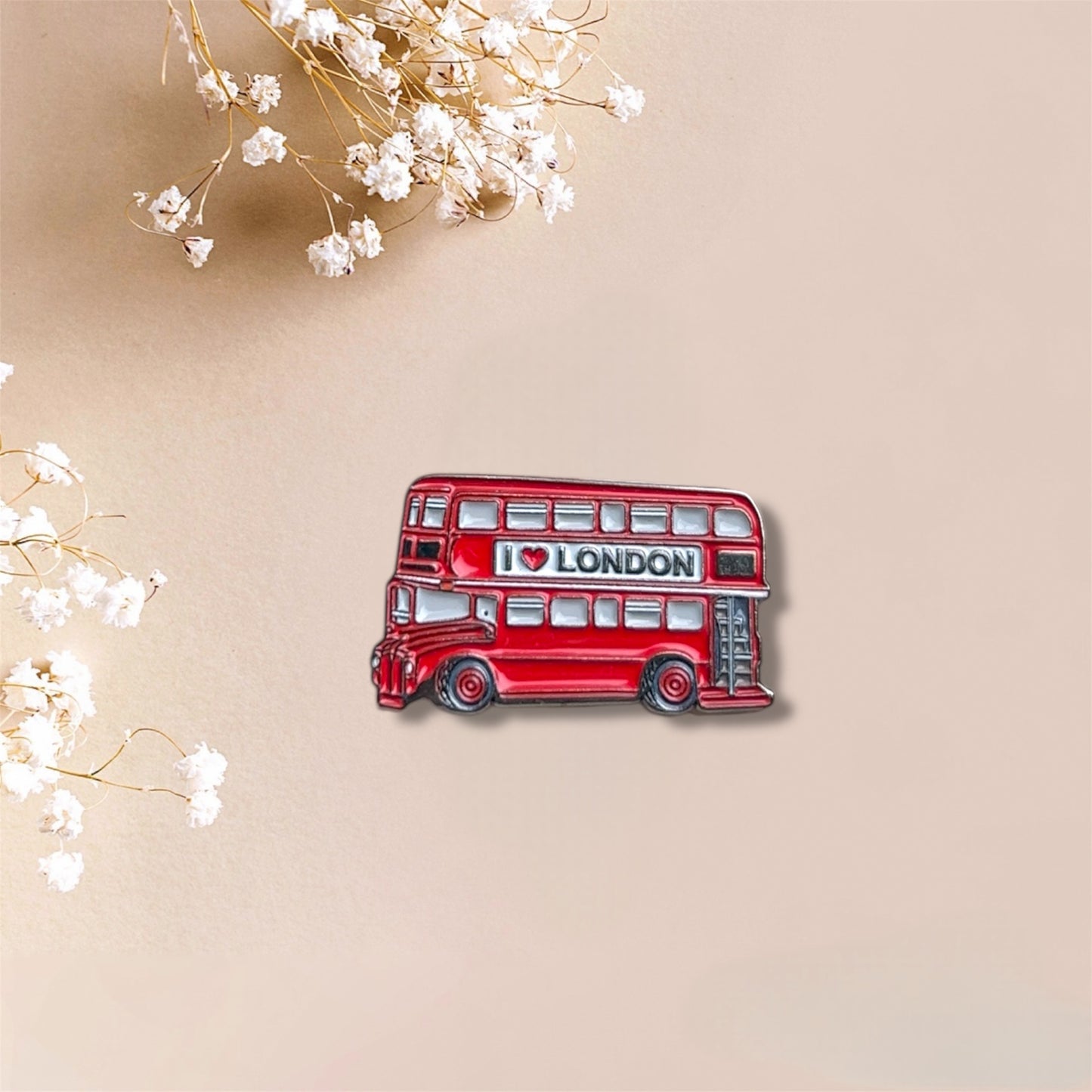 I Love London Double Decker Bus Metal Sticker