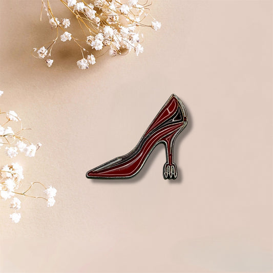 Red Heel Metal Sticker