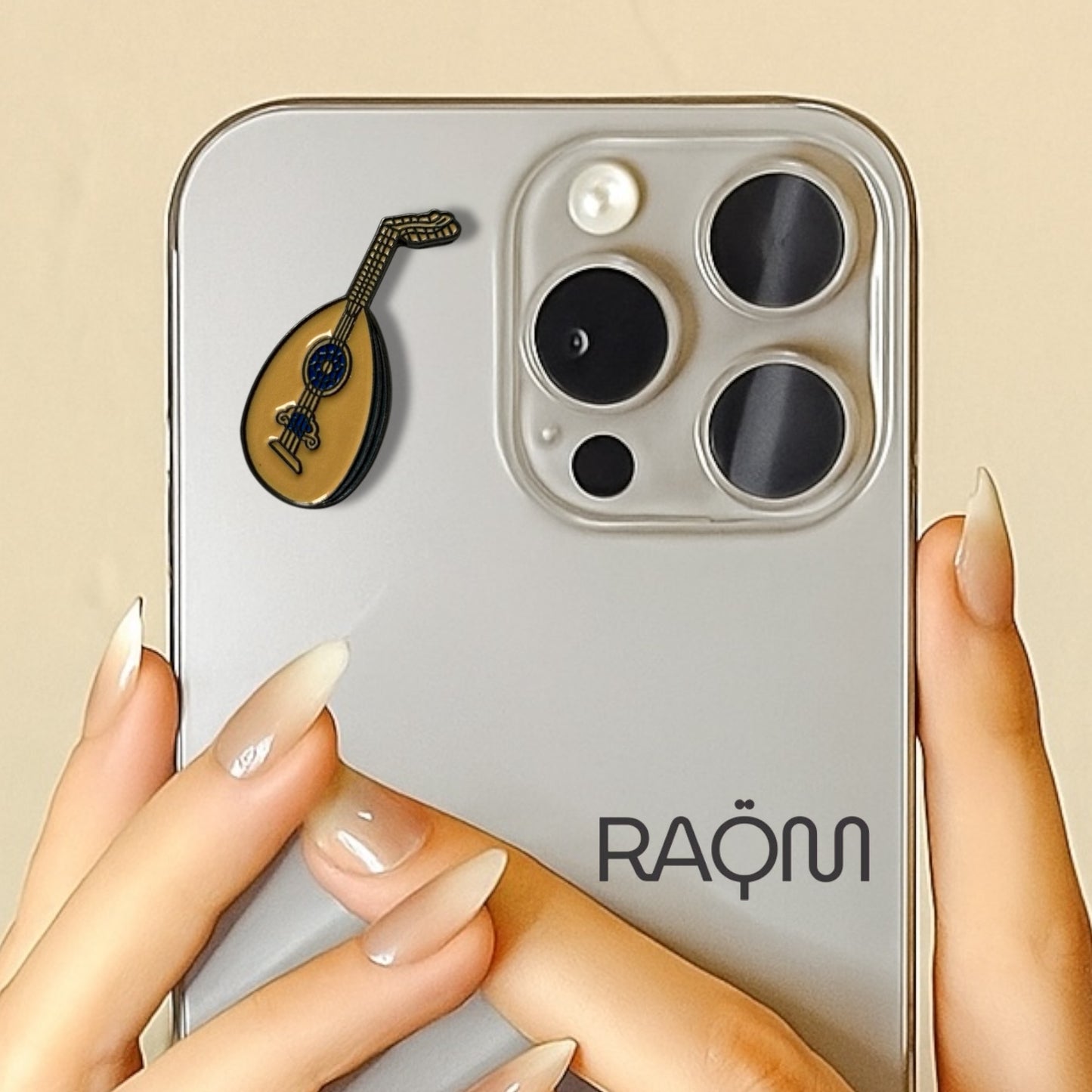 3D Metal Phone Sticker - Oud