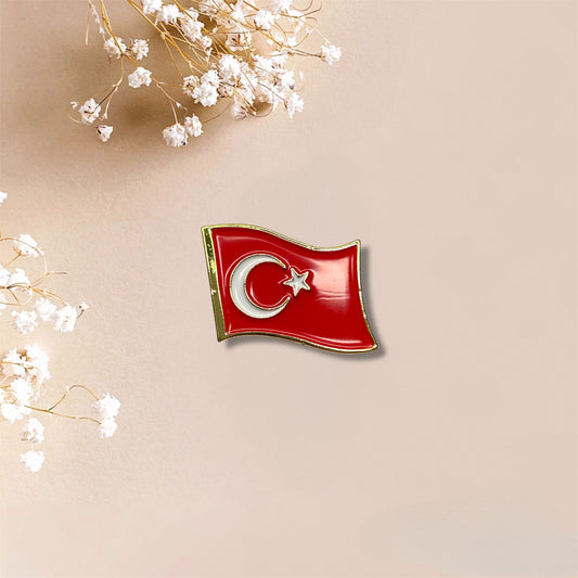 Turkey Flag Metal Sticker