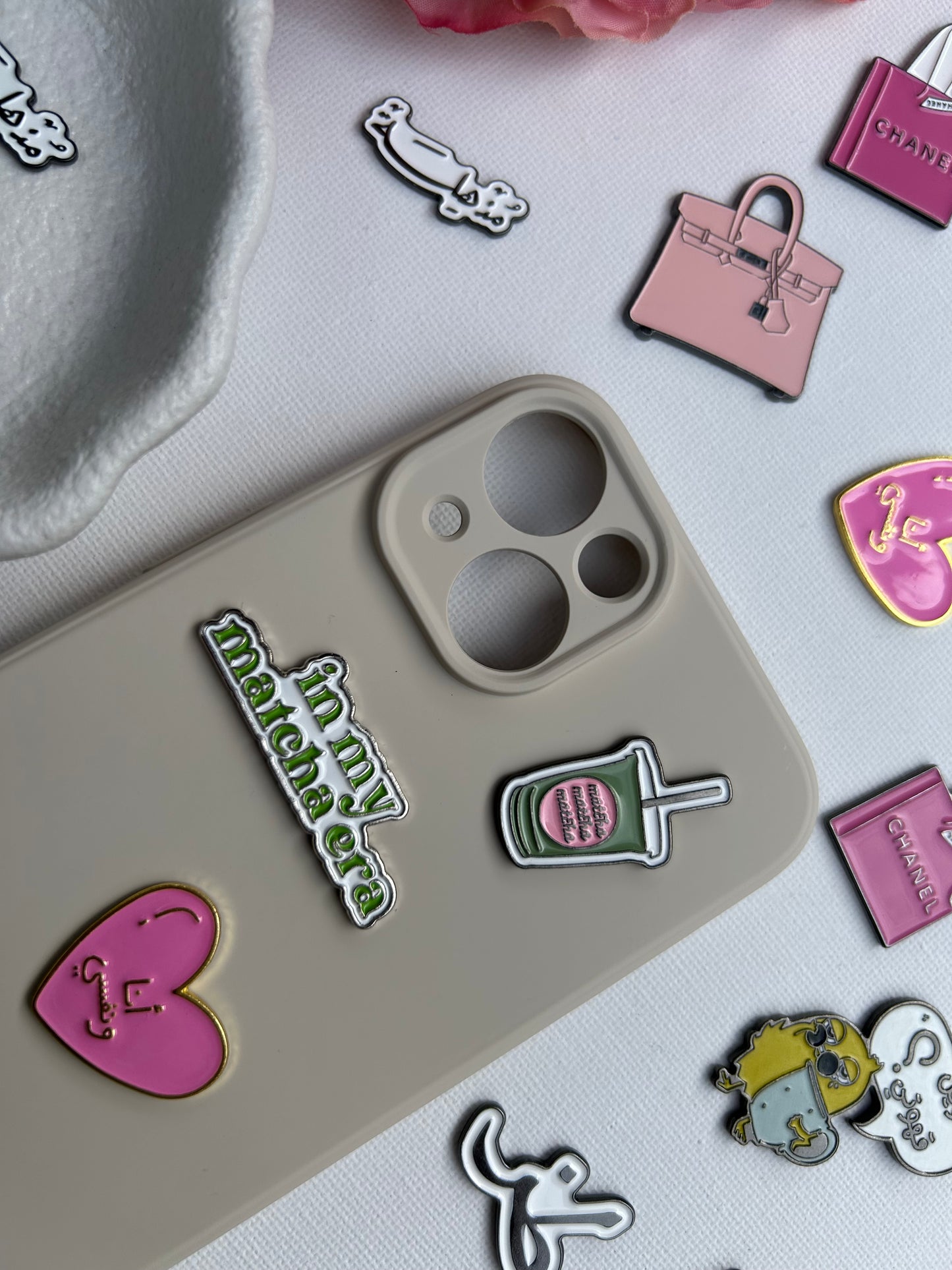 In My Matcha Era Metal Phone Sticker