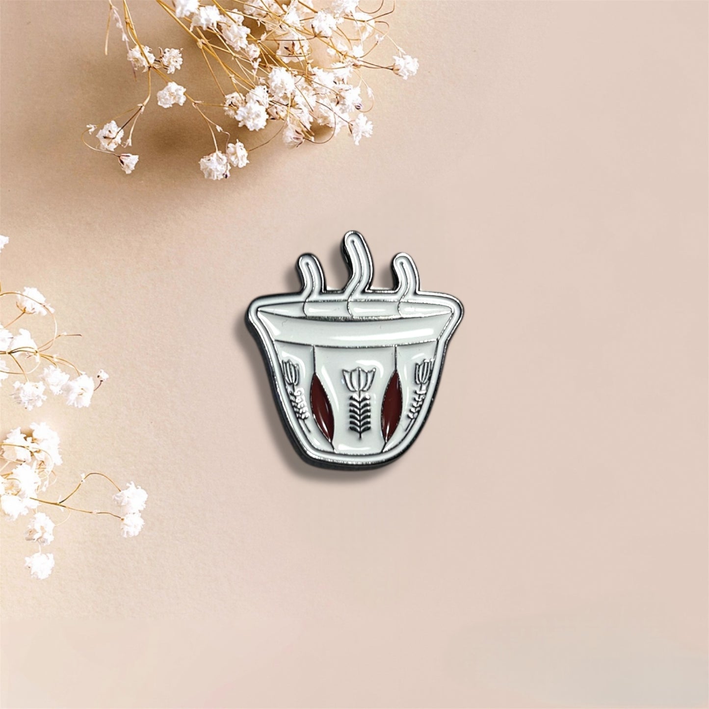 Phone Metal Sticker traditional￼ coffee cup