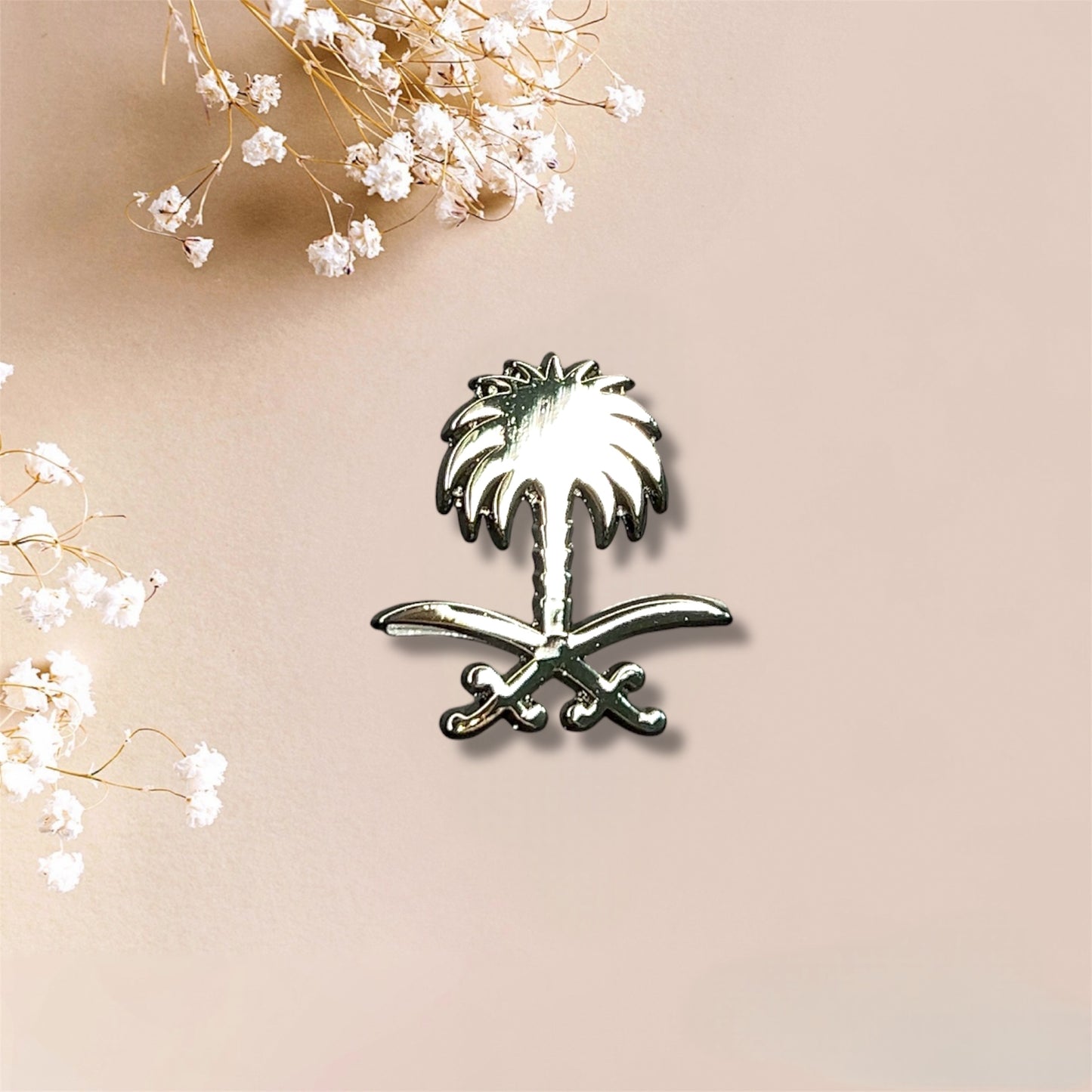 Saudi Emblem Metal Sticker