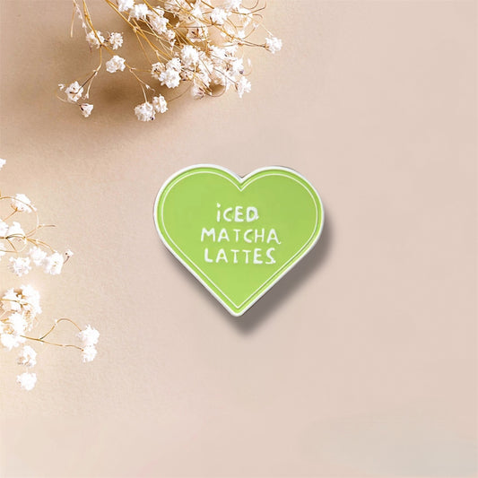 Iced Matcha Lattes Metal Sticker