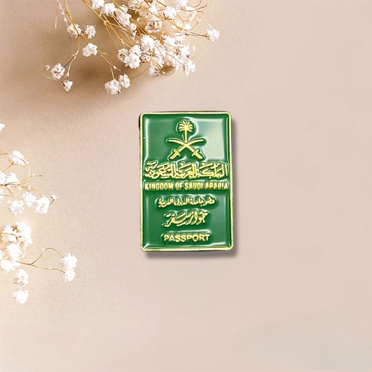 Saudi Passport Metal Sticker