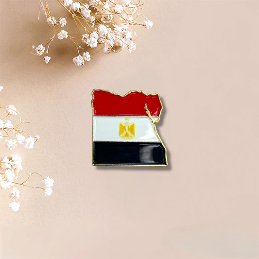Egypt Map Metal Sticker