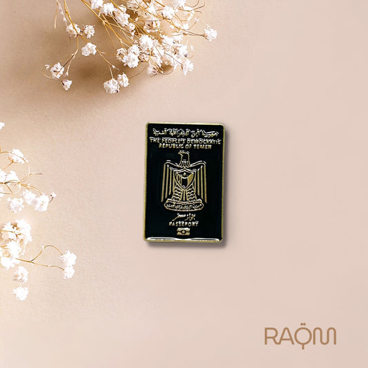 South Yemen Passport Metal Phone Sticker