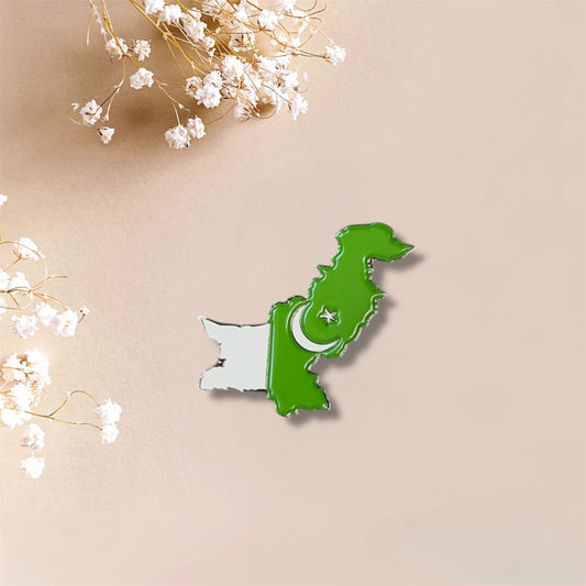 Pakistan Map Metal Sticker