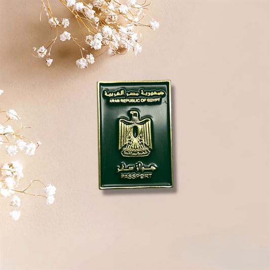 Egypt Passport Metal Sticker
