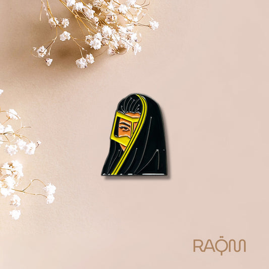 Arabic Women Metal Phone Sticker