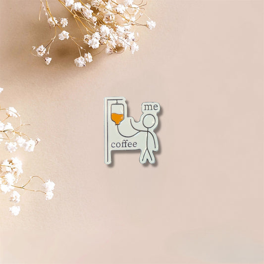 Coffee IV Metal Sticker