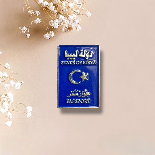 Libya Passport Metal Sticker