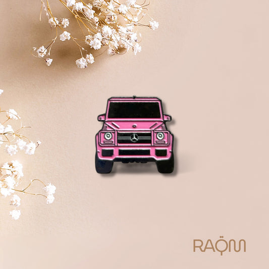 Pink G Wagon Metal Phone Sticker