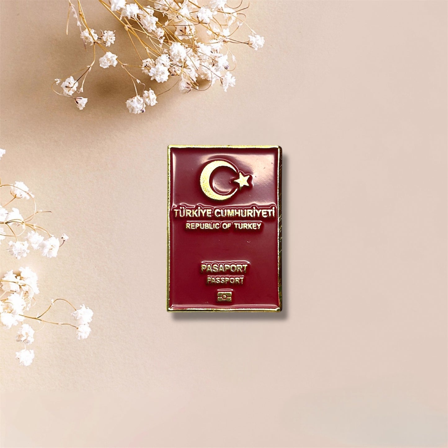 Turkey Passport Metal Sticker