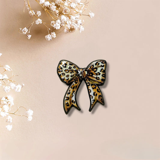Cheetah Bow Metal Sticker