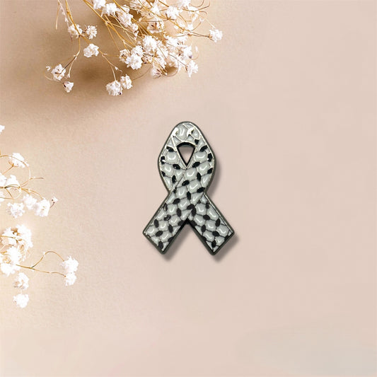 Keffiyeh Ribbon Metal Sticker