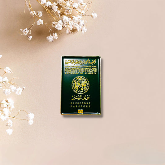 Algeria Passport Metal Sticker