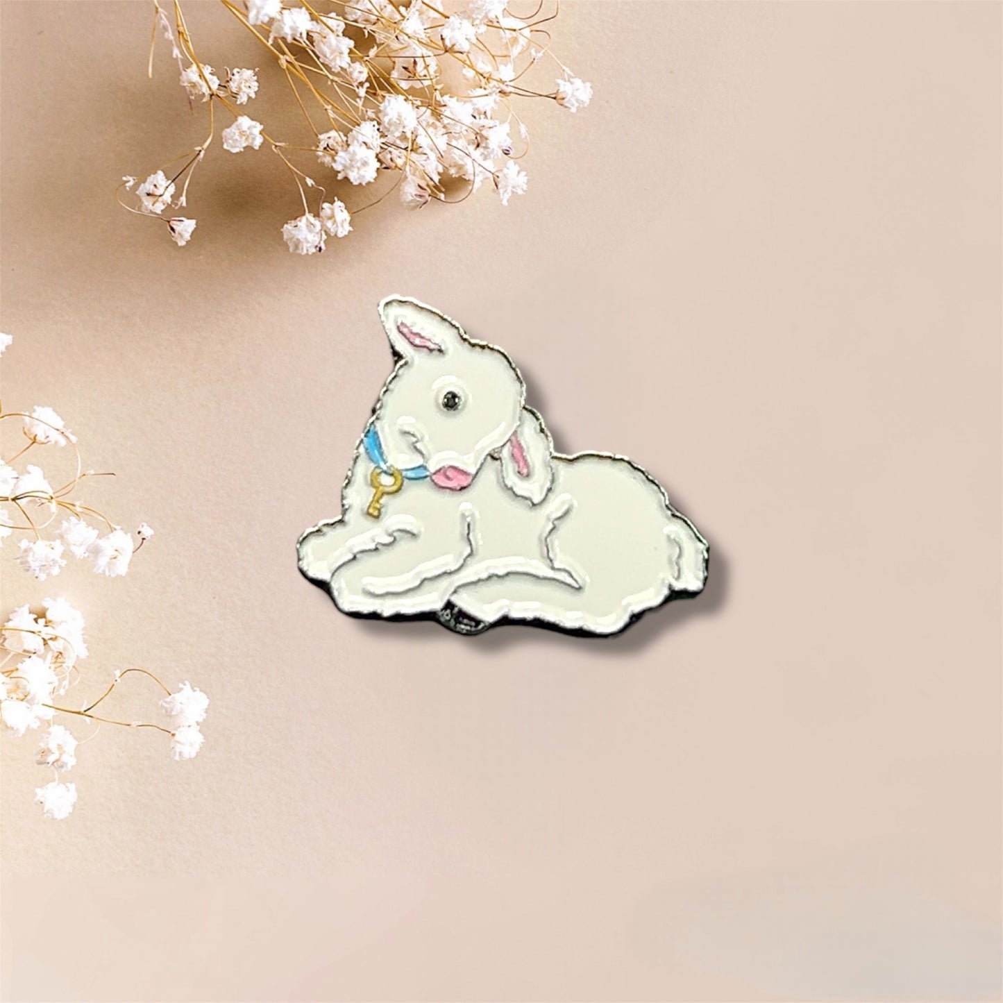 Baby Lamb Metal Sticker