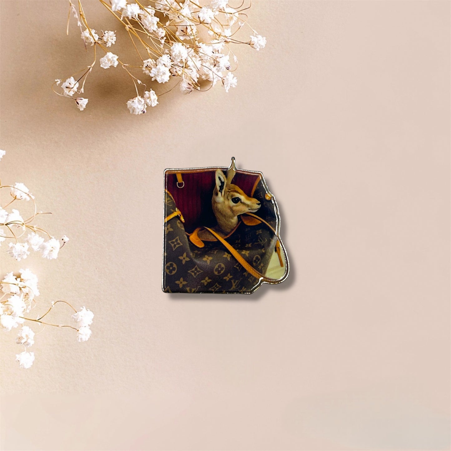 Deer LV Bag Metal Sticker