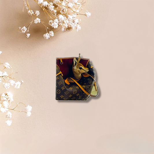 Deer LV Bag Metal Sticker