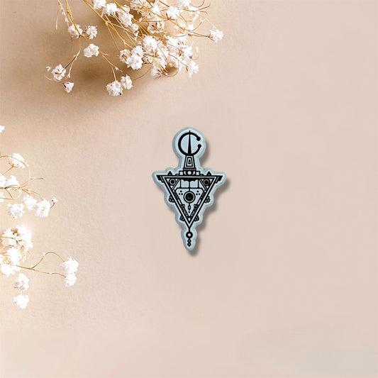 Moroccan Amazigh Symbol Metal Sticker