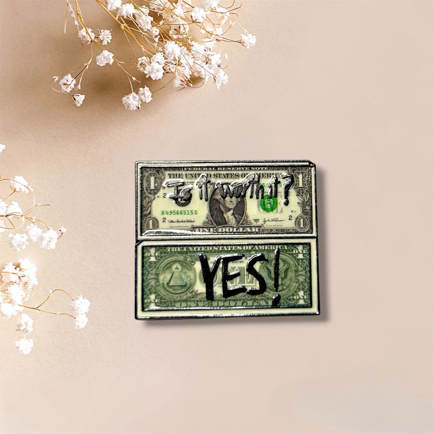 Is It Worth It Money Metal Sticker