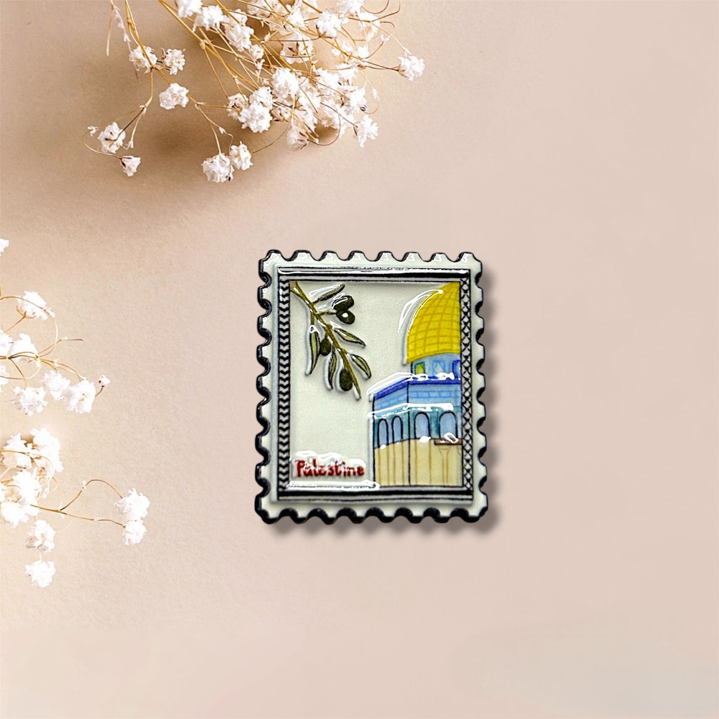 Al-Aqsa Stamp Metal Sticker