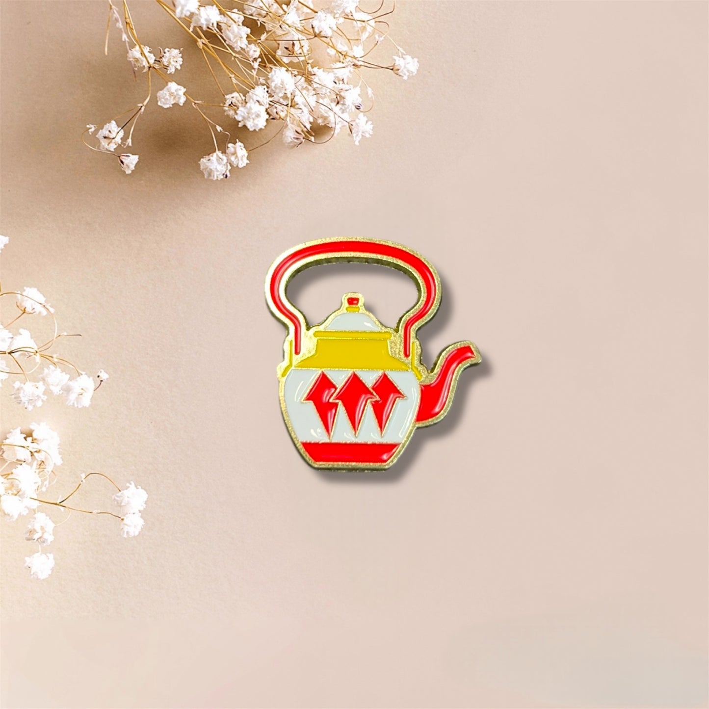 Tea Pot Metal Sticker