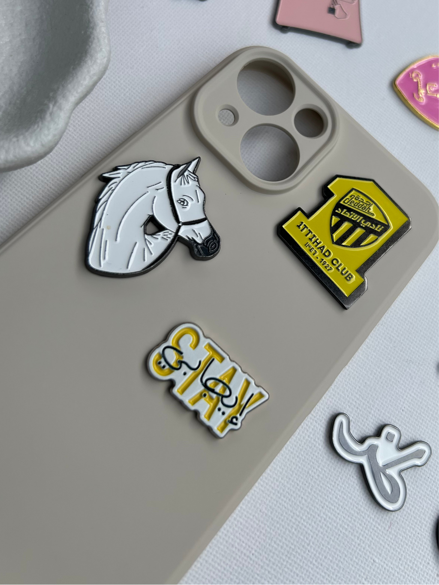 Phone Metal Sticker stay إجابي (positive)