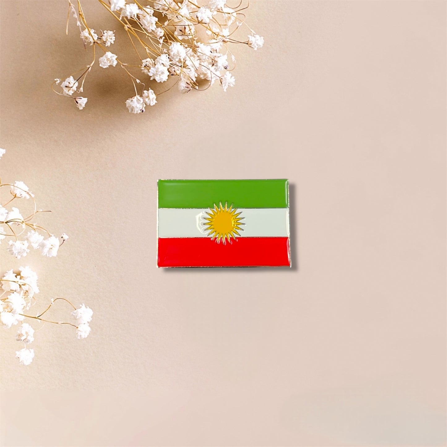 Kurdistan Map Metal Sticker
