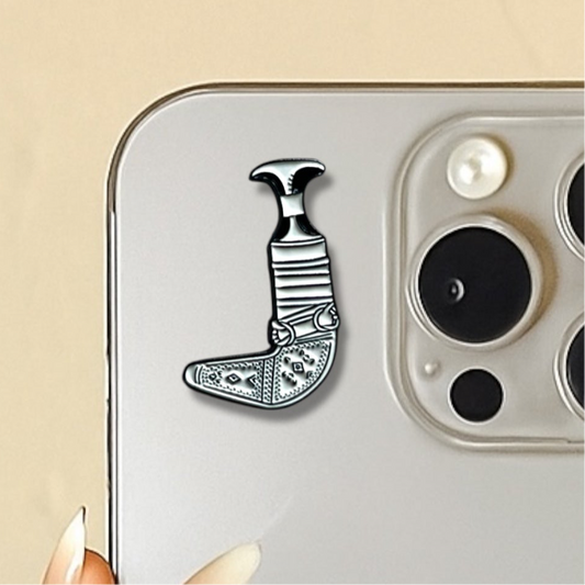 3D Metal Phone Sticker - Jambiya