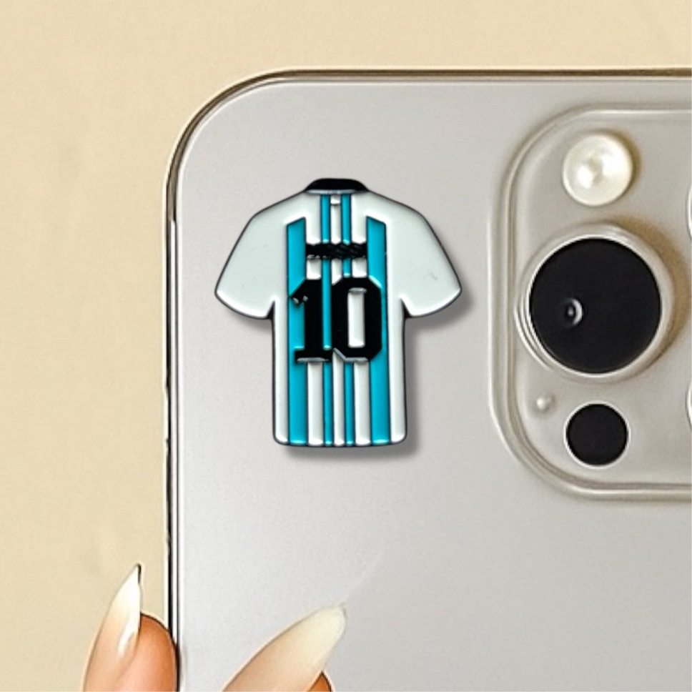 3D Metal Phone Sticker - Messi Shirt
