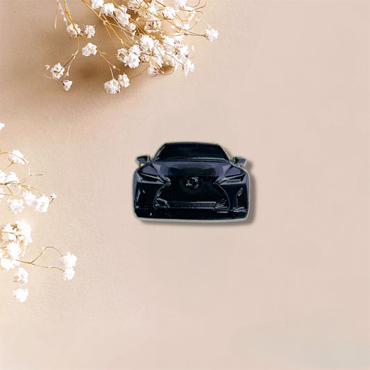 Black Sports Car Metal Sticker