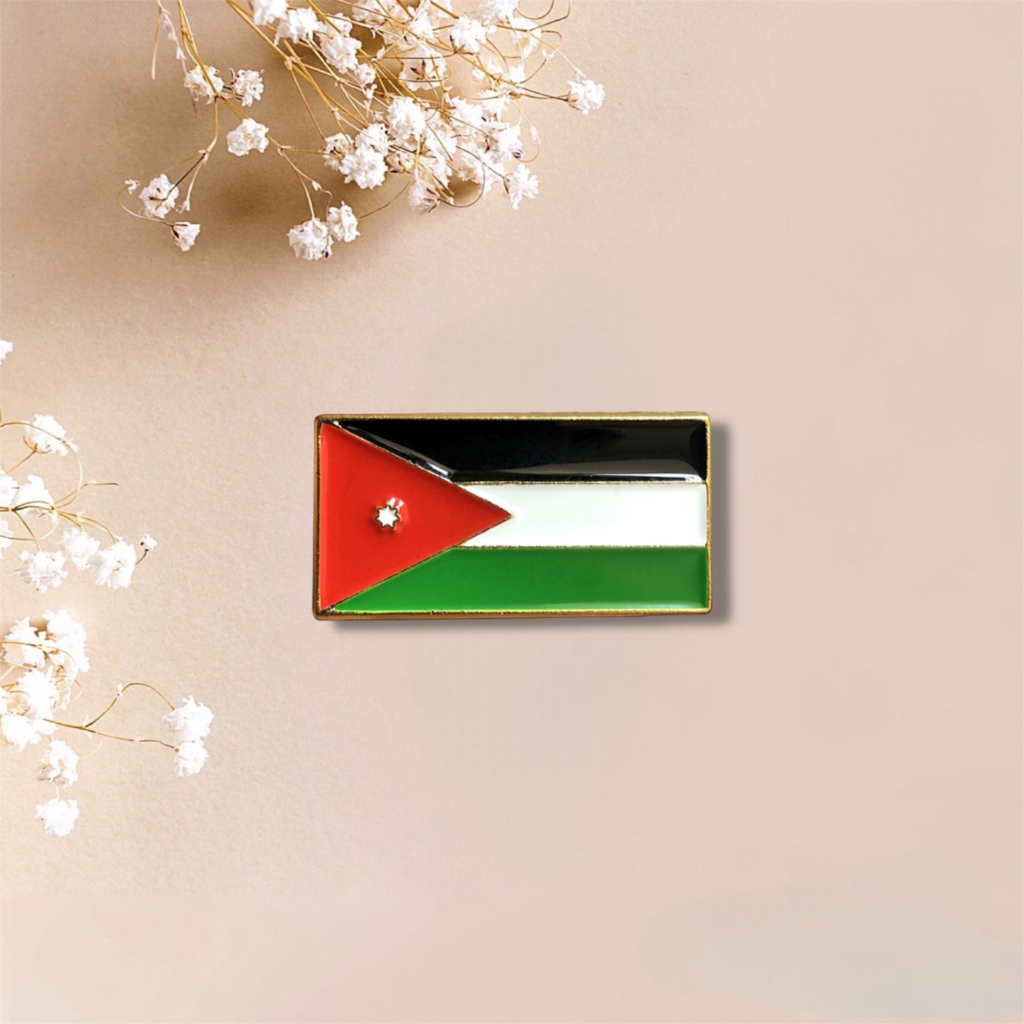 Jordan Flag Metal Sticker