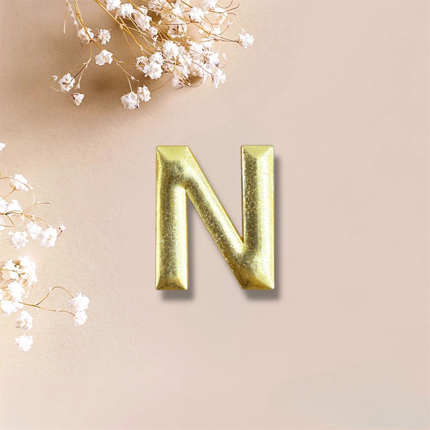 Gold Letters Metal Stickers