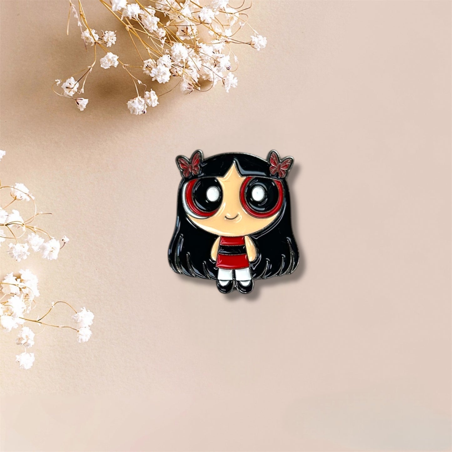 Manga Style Powerpuff Girls Inspired Metal Stickers
