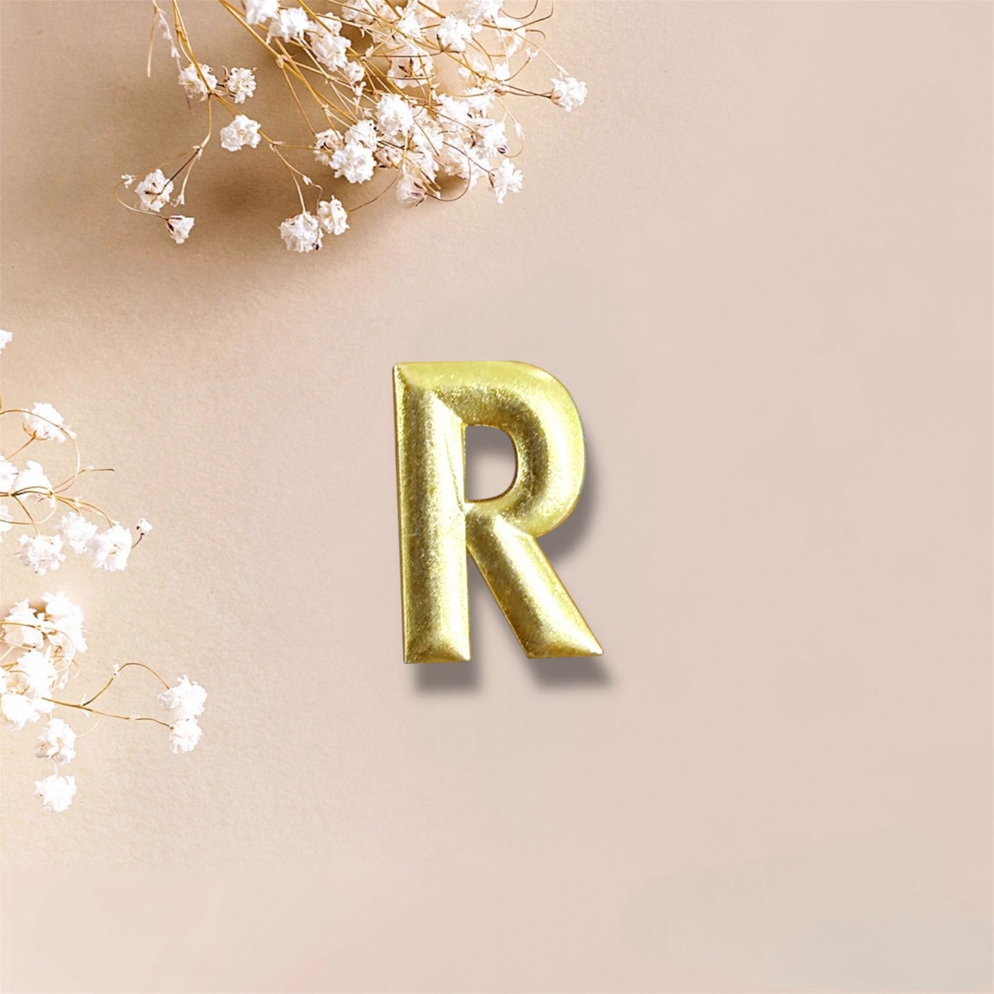 Gold Letters Metal Stickers