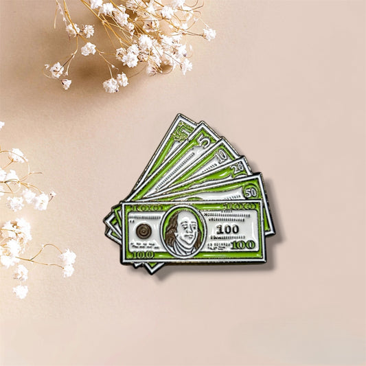 Dollar Bills Metal Sticker