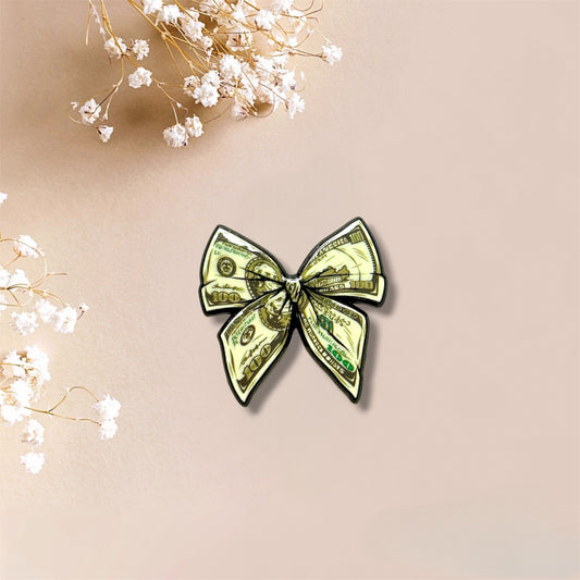Money Bow Metal Sticker