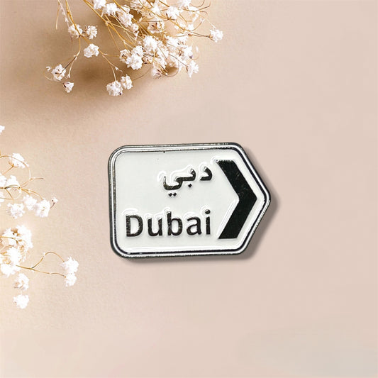 Dubai Sign Metal Sticker