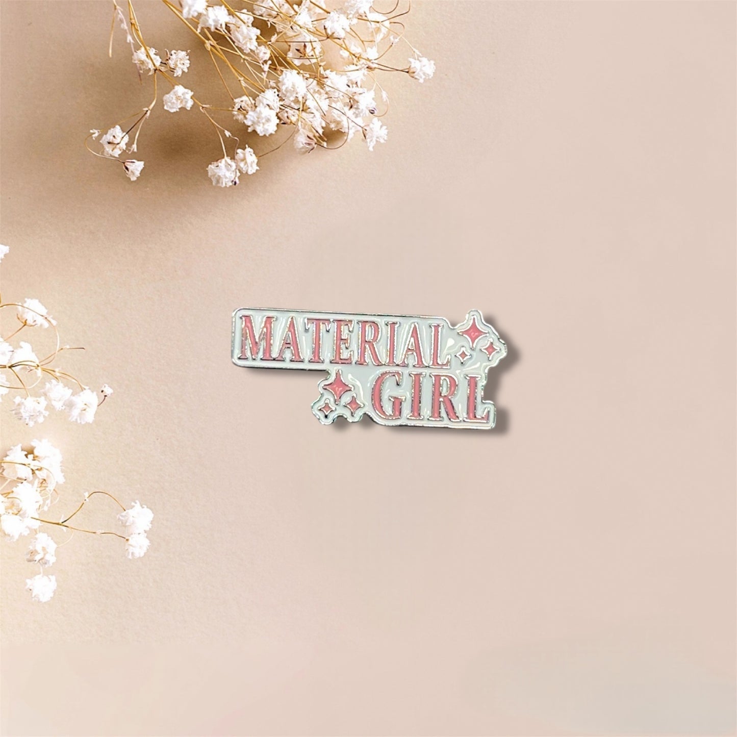 Material Girl Metal Sticker