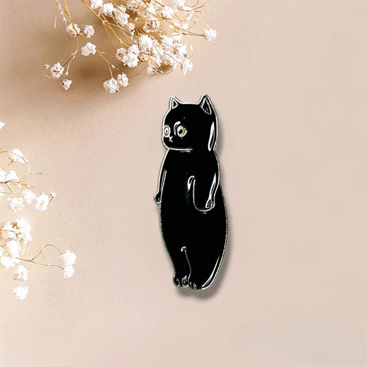 Kawaii Black Cat Metal Sticker