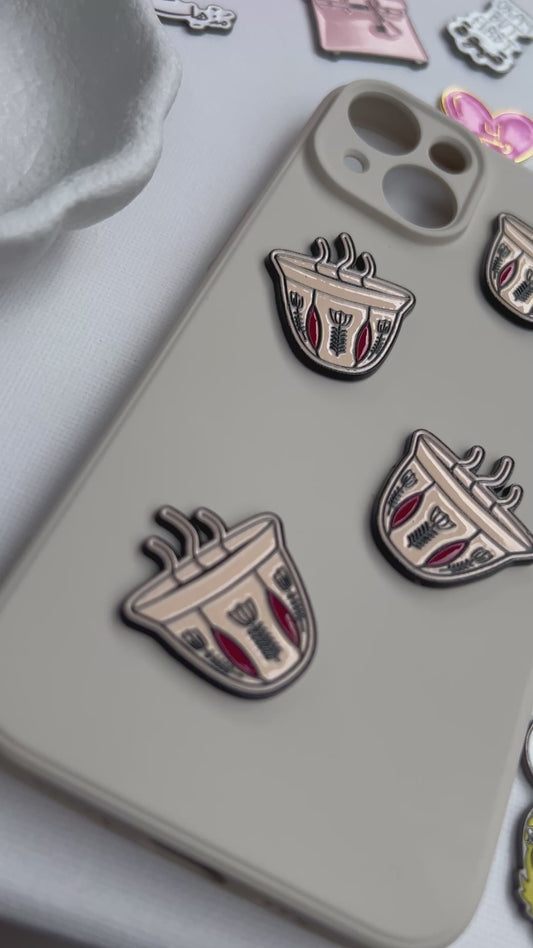Phone Metal Sticker traditional￼ coffee cup